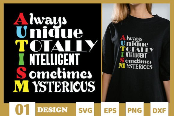 Autistic Mom Special Ed Teacher SVG for Graphics & T-Shirts