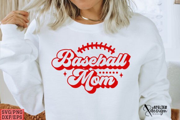 Baseball Mom SVG & PNG: Graphics for T-Shirt Designs