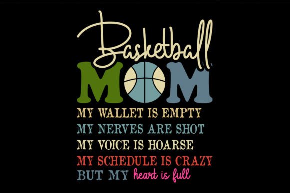 Basketball Mom Graphics: T-Shirt Designs & Brand Assets