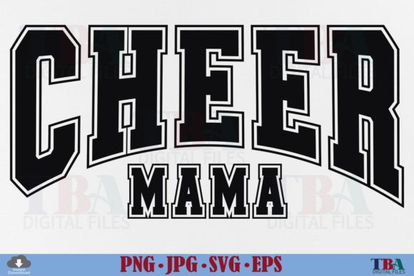 Cheer Mama SVG: Varsity Graphics for T-Shirt Designs