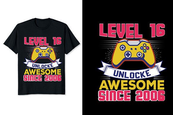 Level 16 Unlocked: SVG Graphics for T-Shirt Designs