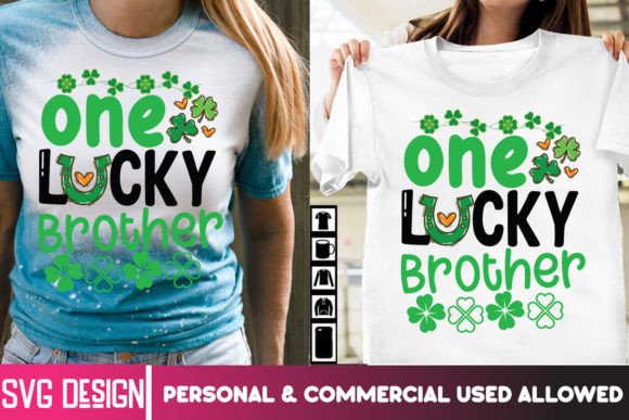 One Lucky Brother SVG: Graphics for T-Shirt Designs
