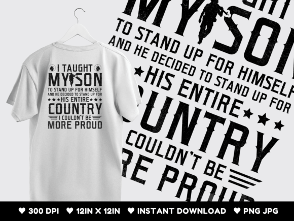 Proud Military Mom Dad: Graphics for T-Shirt Designs
