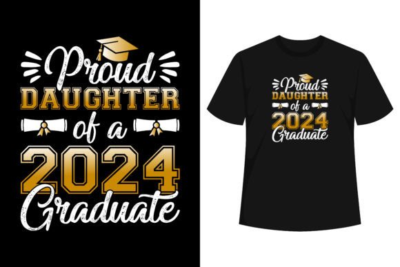 Proud Mom 2024 Grad: Graphics & T-Shirt Designs