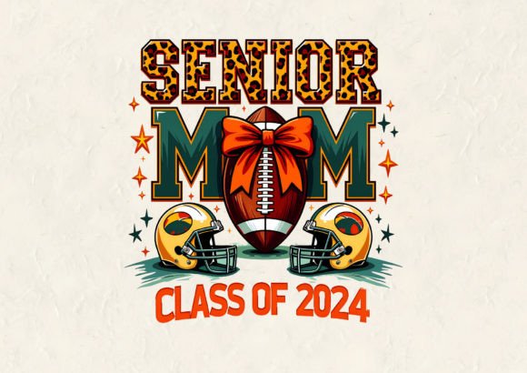Senior Mom 2024 Graphics for T-Shirt Designs