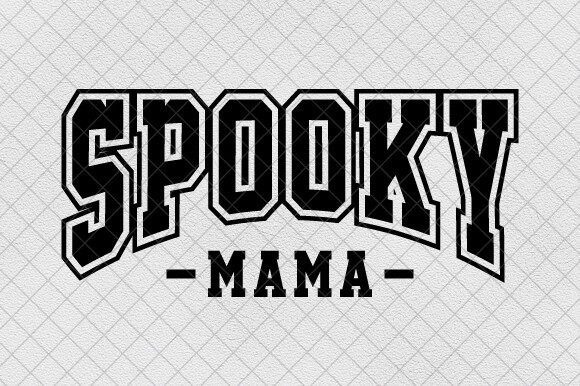 Spooky Mama Halloween Bow: Graphics for T-Shirt Designs