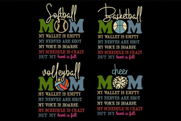 Sports Mom Graphics for T-Shirt Designs